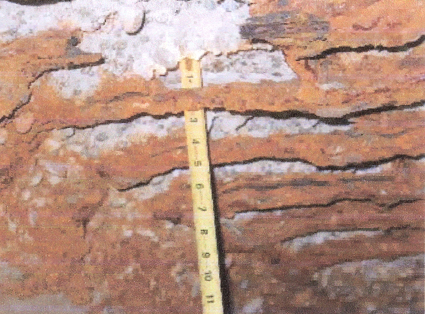 Figure 2 - Severe Concrete Damage Exposes Reinforcing Steel